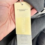 BCBGMAXAZRIA Blouse Womens Small Dark Grey Ruffle Top Runway Short Sleeve Dressy Photo 5