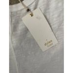 Dylan  White Slub‎ Lightweight Cotton Tie Back Tank Size Medium Photo 2