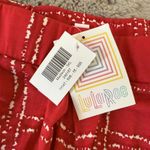 LuLaRoe NWT 2  Madison Skirt‎ 3XL Red White Plaid Print Floral Cottagecore Soft Photo 8