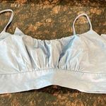 Better Be  Blue tie back crop top Photo 0