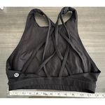 Lululemon  Women's 4 Black Free to Be Serene HighNeck Sports Bra Strappy Back Photo 1