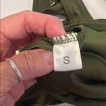 Olive Green Bikini Set with Crisscross Design size small super cute worn 2x EUC Photo 7