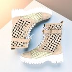 VALENTINA RANGONI Firenze Bree in Sand Shoes Sz 7.5 Rare Designer Boho Unique White Photo 7