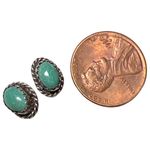 Vintage Sterling Silver Natural Turquoise Post Earrings Photo 5