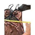 Romwe Y2K Sheer Mesh Overlay Mini Cut Out Babydoll Dress Bow Goth Vampy Prom Read Photo 5