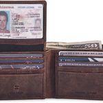 Men's Real Leather RFID Blocking Bifold Wallet Stylish Anti Theft Security With 2 ID Window Photo 4