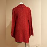 Habitat Habit’s Clothes To Live In Bright Orange Red Chunky Knit Oversized Cardigan Sz S Photo 4