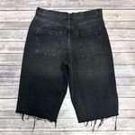 We The Free Washed Out Black High Rise Button Fly Cut Off Jean Bermuda Shorts 30 Photo 4