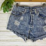 Levi's Vintage Highwaisted Acidwash Raw Hem Buttonfly Levi’s 501 Hotpants Short Shorts Photo 1
