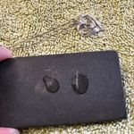 Diamond Double Heart Sterling Silver Box Chain Pendant Necklace Photo 13