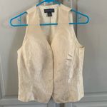 Anne Klein Anne Klien 11 1980 Vintage Ivory/Cream Blazer Vest Size 6/M Photo 0