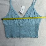Me to We  Echo Park Tank Top in Light Blue Size Large Smocked Spaghetti Straps Photo 1