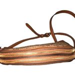 Anne Klein Tan Cork Triple Compartment Crossbody Purse Photo 5