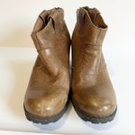 Born concept BOC Born Concepts Brown Leather Heeled Ankle Booties Women's Size 7 M Fall Vibes Photo 1