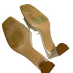 ZARA  Wide Heeled Clear Vinyl Acrylic Heels Sandals Size‎ 40 US 9 Photo 8
