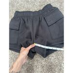 Edikted NWT Garnet Cargo Sweat Shorts Dark Gray Pockets Fleece Pull on Womens XS Photo 8