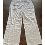 Old Navy ‎ Linen Blend Pants Set Of 2 Women's Size XL White Chambray Blue Elastic Photo 1