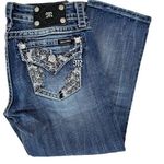 Miss Me Flap Pocket Embellished Capris Sz 27 Photo 0