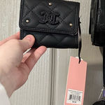 Juicy Couture Black Quilted Handbag Set All About That Bling NWT Snap Wallet Photo 0