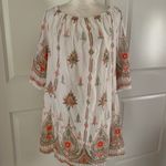 Lapogee off shoulder bell sleeve floral mini tunic dress Photo 1