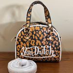 Von Dutch | Cheetah Bowling Bag w/ Matching Crossbody Strap Photo 6