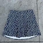 Brandy Melville Navy blue floral mini skirt Photo 2