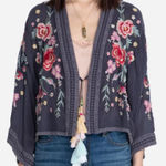 Johnny Was  Womens Large  Multicolor Embroidered Kimono Photo 0
