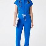 FIGS Rafaela Cargo Scrub Jumpsuit XL Royal blue Technical Collection Jogger Photo 0
