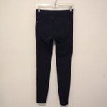 ZARA  Women's Skinny Jeans - Navy with Red and White Stripes Photo 6