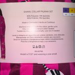 Room service shawl collar pajama set pink stripes with zebra size M Size M Photo 3