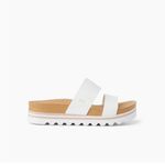 REEF  Cushion Vista Hi Women's White Slide Sandals Photo 1