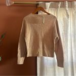 J.Crew Ribbed Funnelneck Sweater In Linen-cotton Blend Tan Knit NWT Size XXS Photo 3