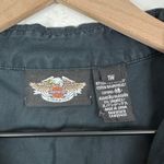 Harley Davidson Women's Sleeveless Snap Button Vest Top Rose Embroidered Sz 1W Black Photo 4