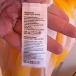 Tommy Bahama Set Sail Stripe Hi-Low WhiteYellow Crinkle Maxi Dress, Small Photo 4