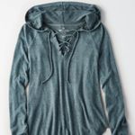 American Eagle ✨ AE SOFT & SEXY PLUSH LACE-UP HOODIE✨ Photo 1