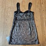 Topshop NWT!  Black and Silver Micro Mini Dress Size 8 Photo 5