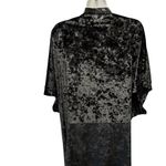 Victoria's Secret Victoria’s Secret Crushed Velvet Open Kimono M/L Black Over Lingerie Soft Sexy Photo 5
