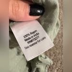 SO () Green Floral Cinch Babydoll Top: Size Medium Photo 7