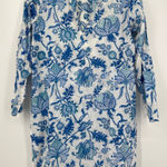 Roberta Roller Rabbit Roller Rabbit: Roberta Freymann Blue Tunic, Dress, Swim Cover up,‎ size 16 Photo 0