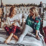 Aerie Naughty-ish Long Sleeve Pullover Crewneck Novelty Sweatshirt Size M Photo 2