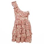 Cynthia Steffe  pink cream one shoulder dress 6‎ Photo 4
