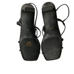 ON 34th Women's Square Open Toe Strappy Slingback Dress Sandals Black Size 9M Photo 9