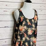 Papaya Sheer Black Floral & Lace Tank Top Size Medium Photo 3