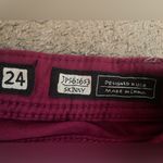 Miss Me  Skinny Jeans with Rasberry Angel Wing Bedazzled Rhinestone Back Pockets Photo 13