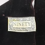 Vintage Ninety 6 Deep Purple Black Velvet Dress Formal Sexy Party Holiday 60s Photo 9