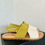 Sorel  Ella II‎ Slingback Leather Sandal, Comfort Shoe Olive Beige Size 10.5, NWT Photo 8