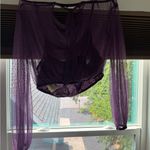 Free People Women Ellie Sheer Mesh Long Sleeve Crop Blouse Top Photo 4