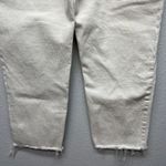 H&M Abercrombie & Fitch The Dad High Rise Jeans Ankle 28/6 Cross Over Waist Raw Hem Photo 6