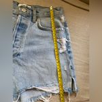 AGOLDE  Parker Vintage Cut Off Denim Shorts Swapmeet... Light Blue Photo 6