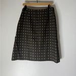 Garnet Hill  100% Wool Polka Dots Skirt with 100% Silk Lining Size 10 Photo 1